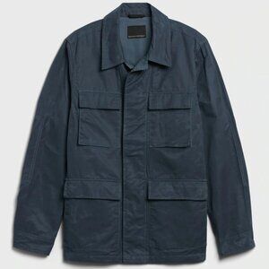 Banana Republic Water-Resistant Field Jacket - Blue - Size Medium
